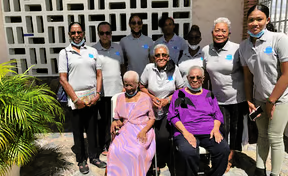Vincentians spending time together during a home visit